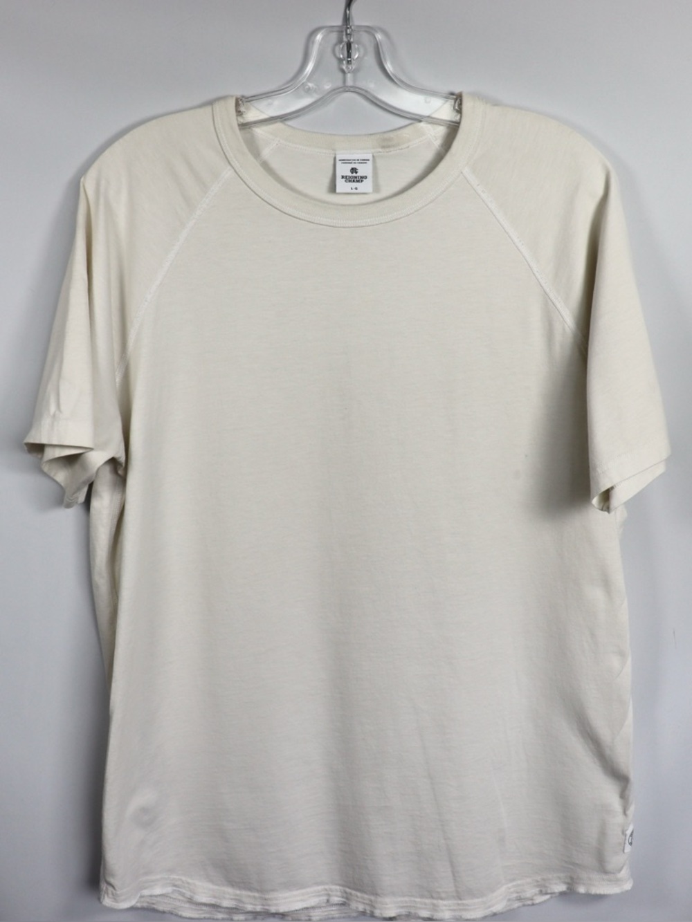 Reigning Champ White Short Sleeve T-Shirt Men’s Large Premium Basic - Picture 2 of 8